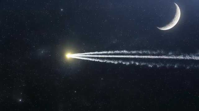 slow motion lunar eclipse sequence timelapse