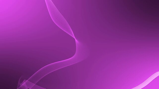 Abstract shape wave lines background animation, Abstract background with flowing multicolored wave lines at top and bottom