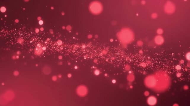 Microscopic red blood cells flowing in dark background