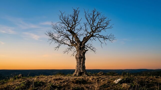 lonely dead tree