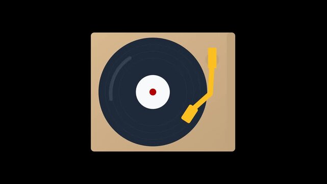 black vinyl record