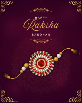 Raksha Bandhan Yellow Maroon Greeting Video