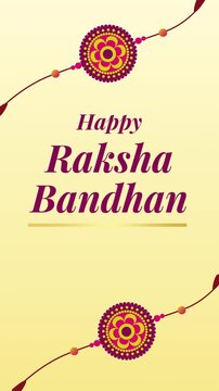 Raksha Bandhan Light Yellow Traditional Greeting Video Story