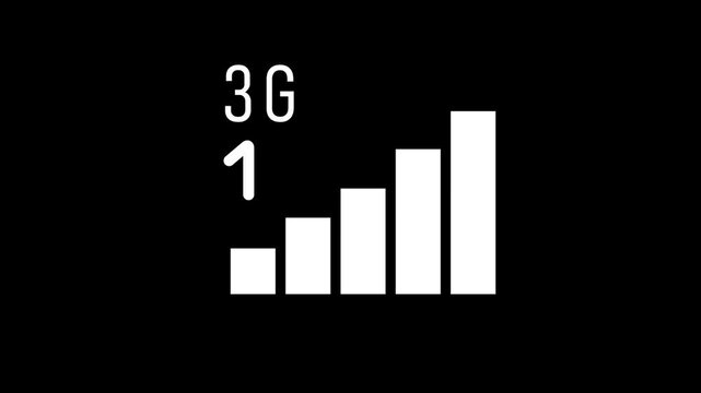 3 d animation of upward trending graph with 36 percent increase isolated on black background
