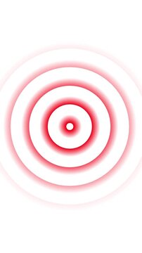 4K Radio waves animation on black background. network tower produced radio wave concept.  Radio Waves in Circle Form, Radio wave signal animated background.