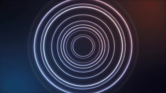 hypnotic spiral animation loop with glowing blue light effects