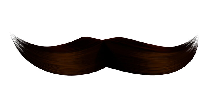 moustache on transparent background
