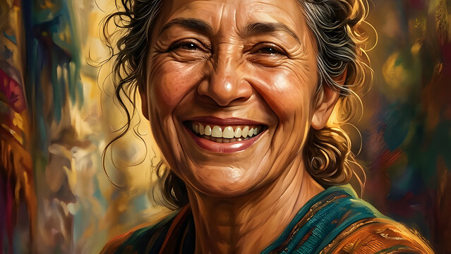 Smiling Balinese Elder in Lush Tegallalang Rice Terrace Cinematic Portrait