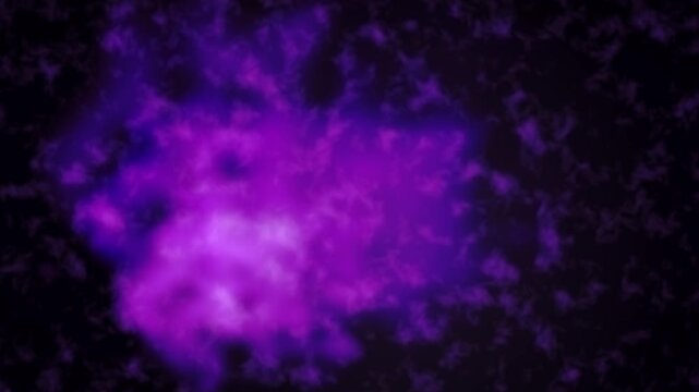 Dynamic ethereal glowing royal violet ink smoke liquid effect flowing on dark background abstract fluid movement