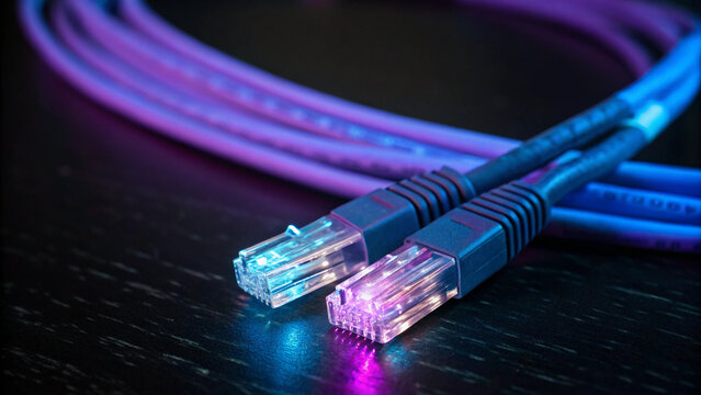 Neon Ethernet LAN cables