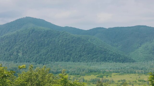Scenic Carpathian Mountain Landscape Near Khust, Ukraine