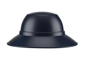 Fototapeta premium Navy blue full brim safety hard hat front view
