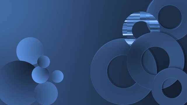 Abstract background overlapping circular shapes and gradients modern geometric design animation