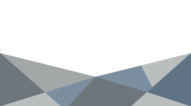 Abstract Blue and Gray Geometric Polygonal Background with Copy Space