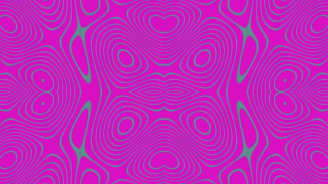 Abstract psychedelic pattern with vibrant pink and green waves