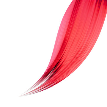 abstract 3d swoosh stroke, on transparent background