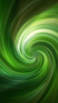 Dynamic Green Abstract Swirl Motion Background Generative AI