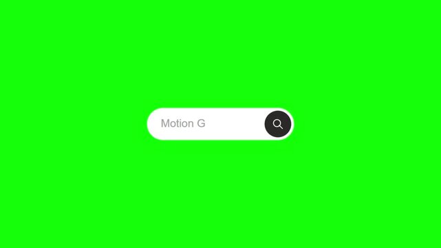 Minimalist white search input field with a dark search button on a vibrant green background for UI design