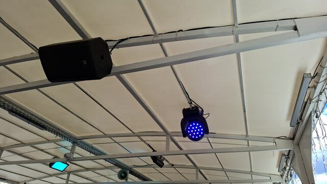 ceiling lamp in the airport