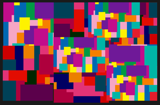 colorful circle square  pattern assets background