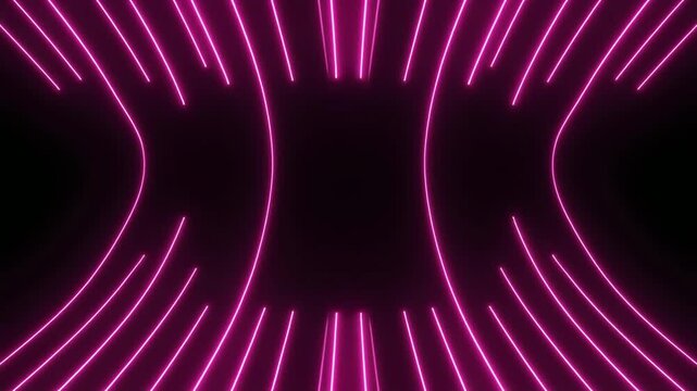 縦横に伸びるピンクのレーザー光線