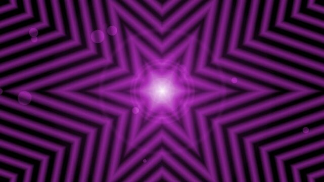 Soft concentric star pattern with radiating lines forming layered geometric star shapes background animation