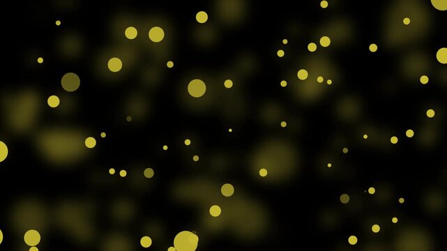 Abstract background with soft bokeh dots like falling snow or distant lights animation