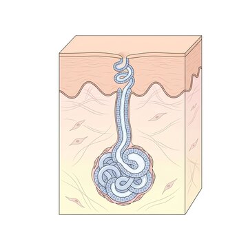 Human Eccrine Sweat Gland Histology Anatomy