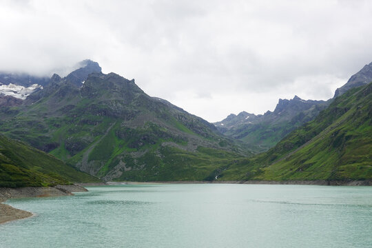 Silvretta water reservoir in the Austrian Alps	