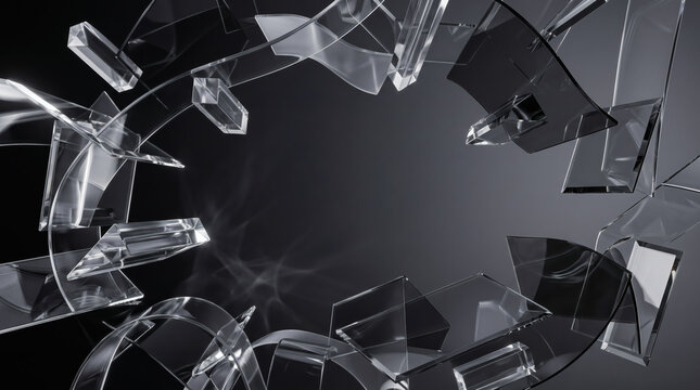 Abstract glass background