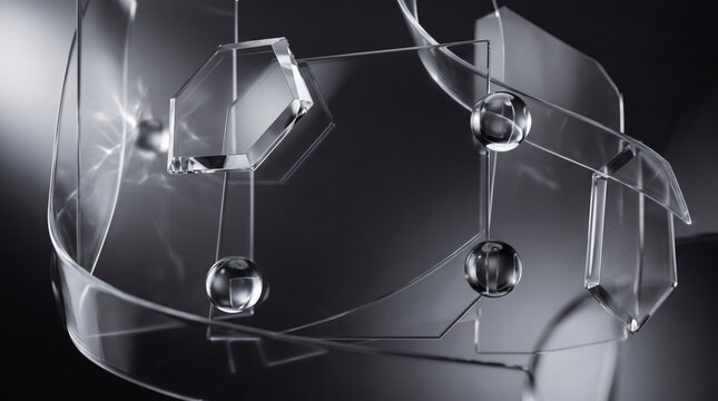 Abstract glass background