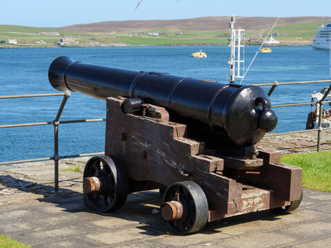 Die Stadt Lerwick auf den Shetland Inseln