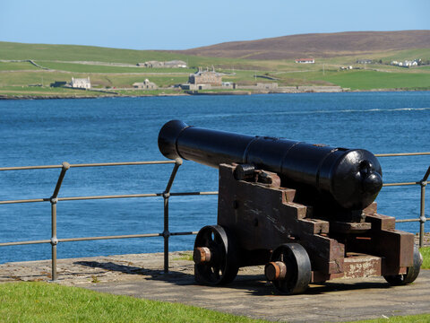 Die Stadt Lerwick auf den Shetland Inseln