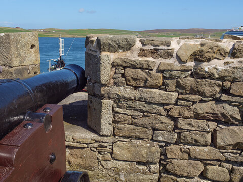 Die Stadt Lerwick auf den Shetland Inseln