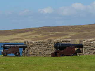 Fototapeta premium Die Stadt Lerwick auf den Shetland Inseln