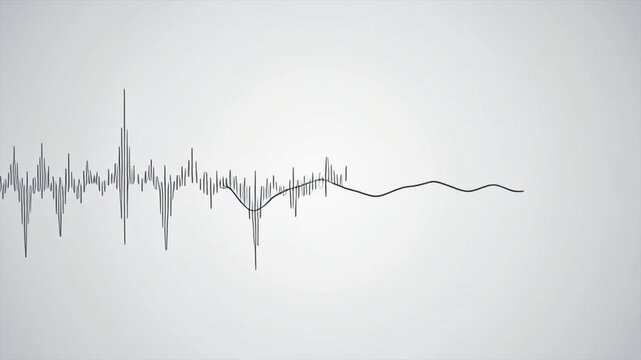 ecg heart rate monitor tracing with stable and fluctuating readings