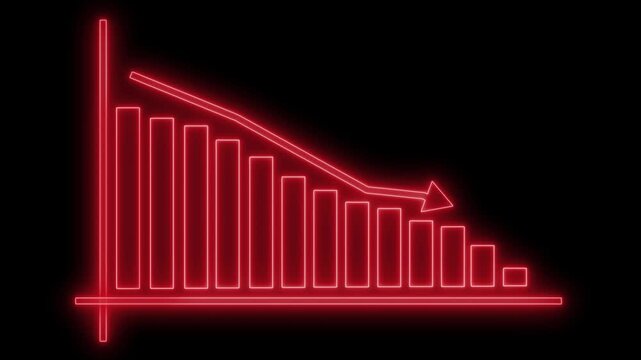 Financial Growth Graph Animation Featuring Increasing Business Performance Bars