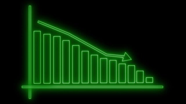 Financial Growth Graph Animation Featuring Increasing Business Performance Bars