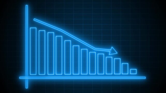 Financial Growth Graph Animation Featuring Increasing Business Performance Bars