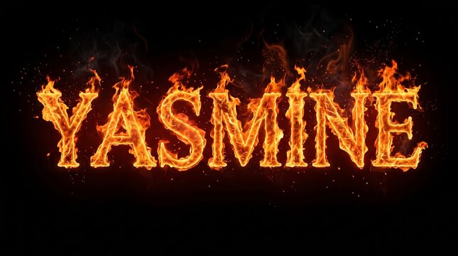 burning word on fire