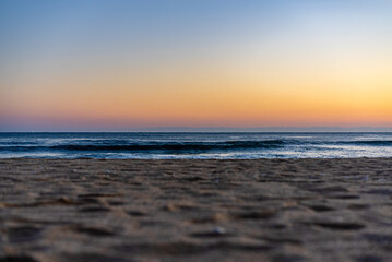 Obraz premium Calm Beach and Colorful Sky before Sunrise in Gangneung