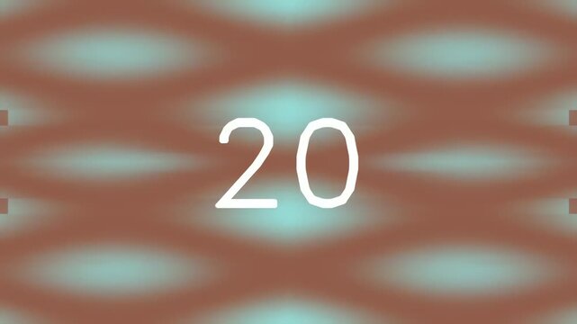 Abstract geometric pattern background with number 20 in center