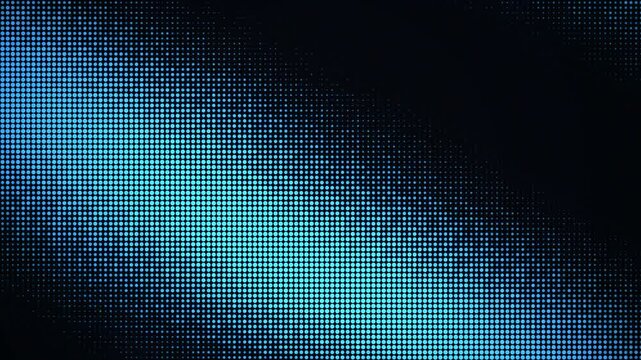Digital blue pixel background, abstract technology data screen, glowing led grid texture, futuristic cyber motion graphics
