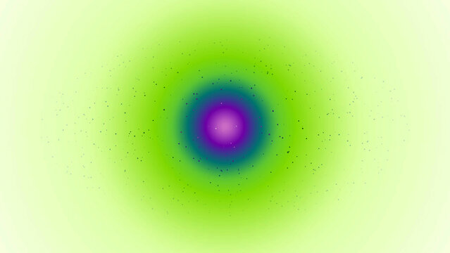 Colorful light diffraction pattern with bright center spot