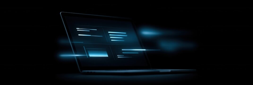 SaaS powers software platform enterprise app productivity and laptop for digital dashboards and compliance