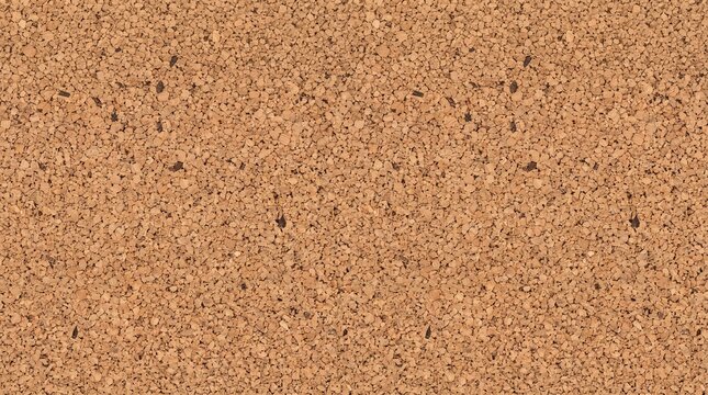 Natural cork board texture background featuring brown granule particle detail