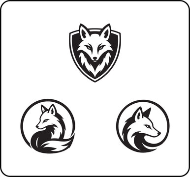 02. Modern Fox Head and Body Logo Collection Pack.