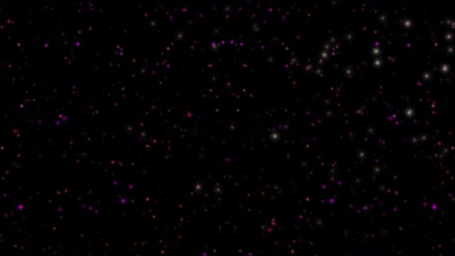 colourful white and pink space nebula starfield flying through an explosion of stars in space or glitter like the view from a spaceship cockpit or a sparkly motion background with a black backdrop 4K 