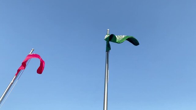 Saudi Arabia and Turkey National Flags on Flagpoles, Diplomatic Relations, Trade and Economic Cooperation