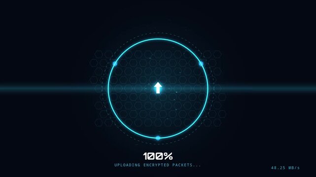 Glowing blue digital countdown timer displaying number zero with glowing star and energy line vector illustration background